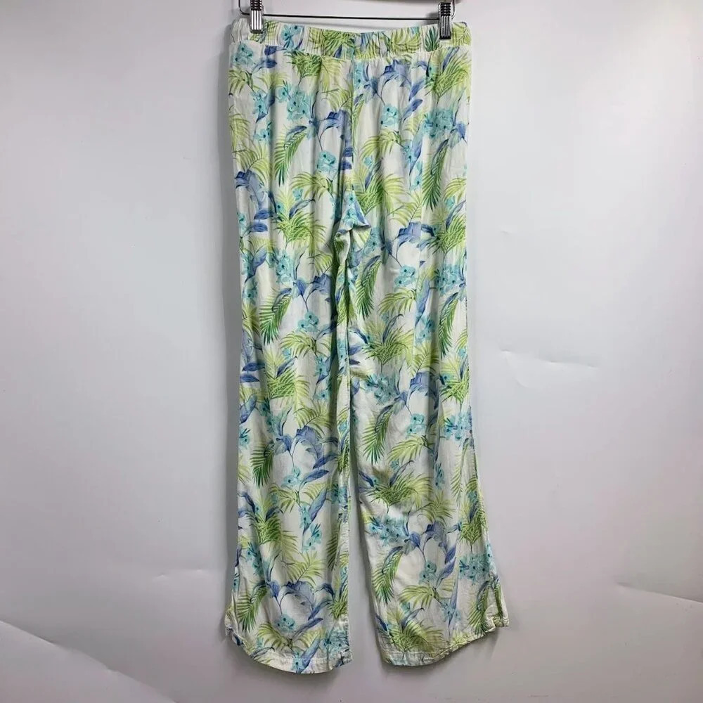 Tommy‎ Bahama Women Floral Tropical Straight Leg Elastic Pajama Pants Size XS - Picture 2 of 12